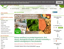 Tablet Screenshot of bio-shopping.cz